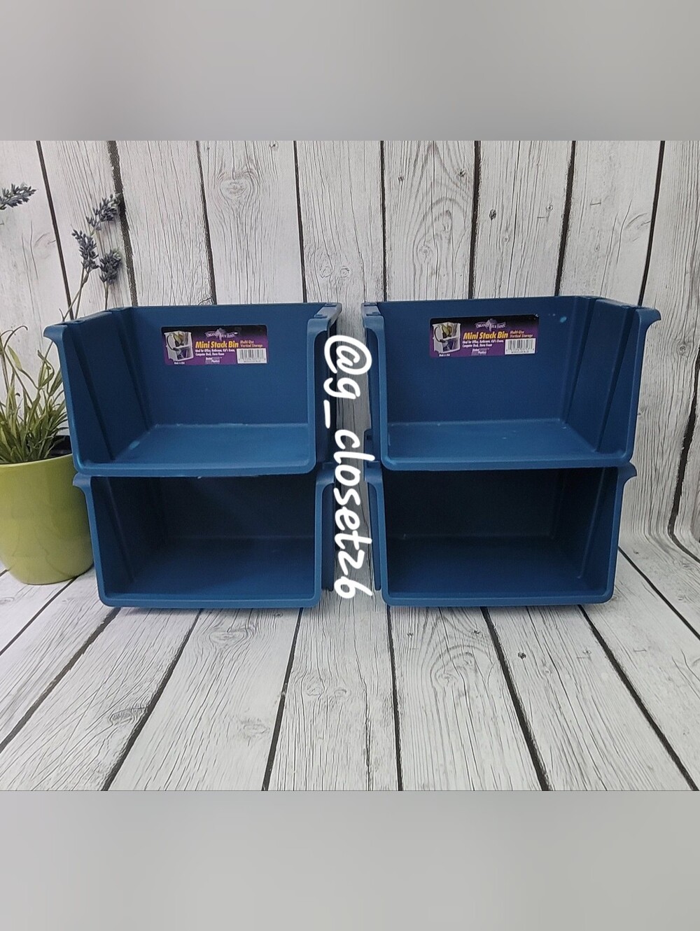 Stackable Mini Storage Bins by